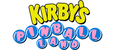 Kirby's Pinball Land logo for GameBoy